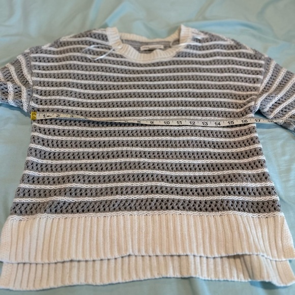 Aeropostale Women’s Sz: XS Striped Open-Knit Crew Neck. Basic Preppy Sweater. - Picture 3 of 11